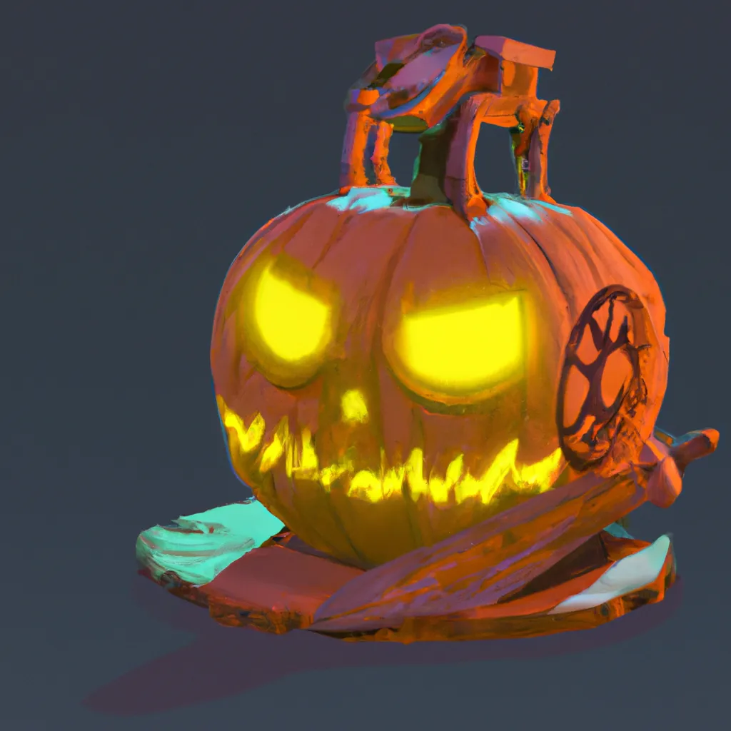 Prompt: Scary Pumpkin,Conpcept of Fortnite, Light octavian, Artstation1 