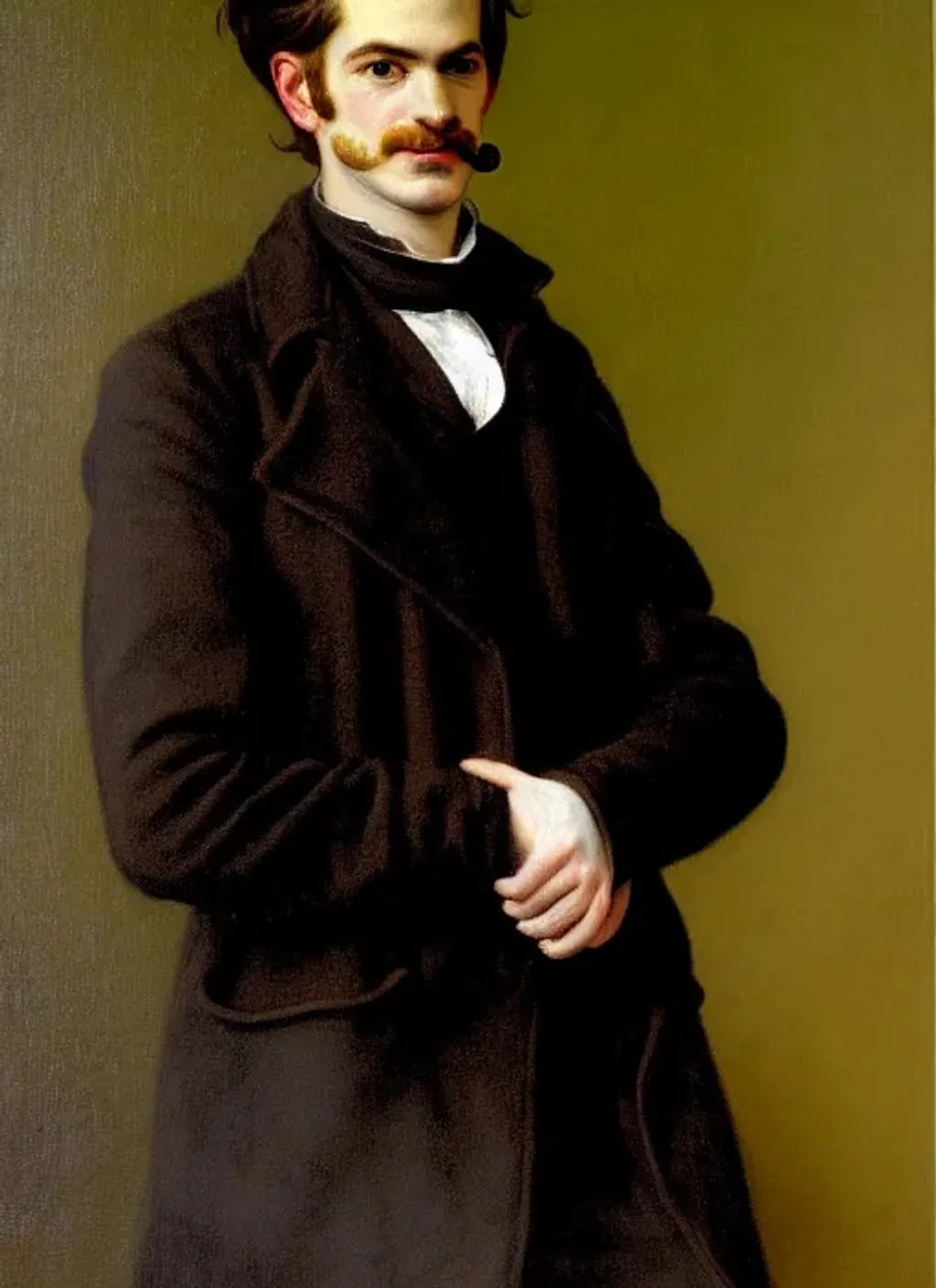 Prompt: Portrait of Andrew Garfield by Adolf Hirémy-Hirschl