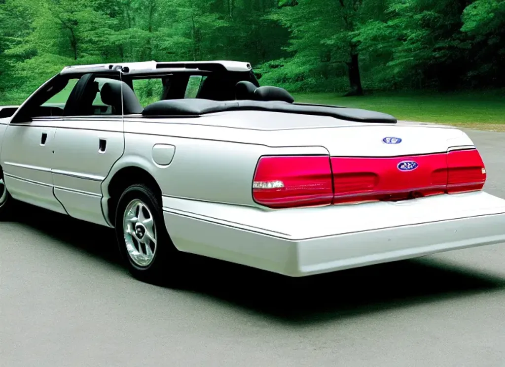 Prompt: An photograph of an 1999 Ford Crown Victoria convertible 