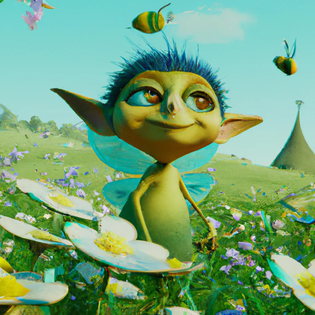 Prompt: Cute 4d rendered Fairy Minion in the flowerfield, hyperrealistic, pixar, illumination, cinematic, full hd, highly detailed, digital, unreal engine 5, octane, high definition, trending in artstation, sharp focus, smooth, 8k, 80mm lens