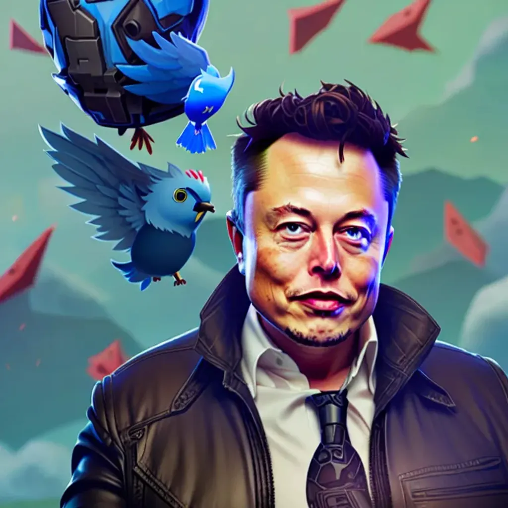 Prompt: Professional Portrait of {Elon Musk as a Fortnite warrior skin} with one blue Twitter bird on his shouder, {in a Fortnite landscape}, perfect composition, hyperrealistic, super detailed, 8k, high quality, trending art, trending on artstation, sharp focus, studio photo, intricate details, highly detailed, by greg rutkowski