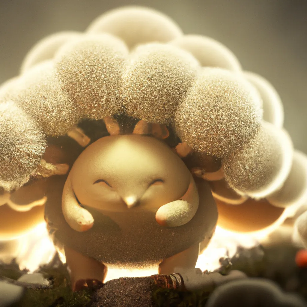 Prompt: Curvaceous Light bending cute furry monster  covered in halogenic Nuclear flowers in the style of Bruce Pennington, Dali, Munch, Escher, Klarwein, Yamamoto, Hattori, Leyendecker, Mullins, Magritte | mushroom | centered |muted desaturated tones | dark background | ultra sharp focus | 3d octane render artstation trending 8k unreal engine | Avatar movie| Disney Pixar Dreamworks 