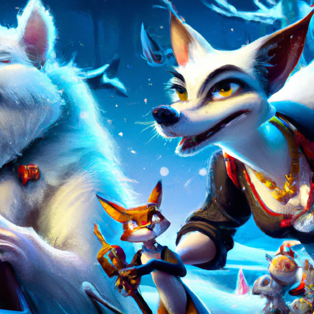 Prompt: Ultra high Quality photo | A monster witch  is serving Dali and Escher and Klarwein posing as cute furry little Snow White  | concept art | video game  character | saxophone  | flora fauna theme | fine details and expressions | Snow White  movie | ultra high resolution octane  | midjourney  | subject centered | photo realistic | ultraviolet  | upscale | by Artgerm Artstation Pixar Disney Hanako Yamamoto