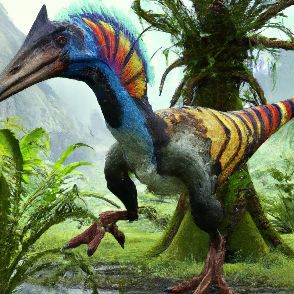 a dinosaur that is a chimera of Archicebus Achille a...