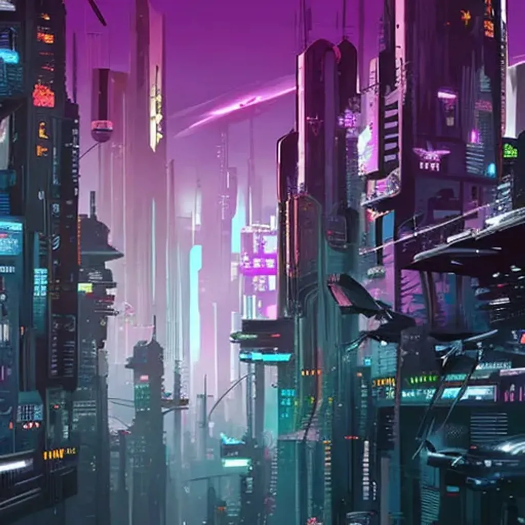 Prompt:  cyberpunk city