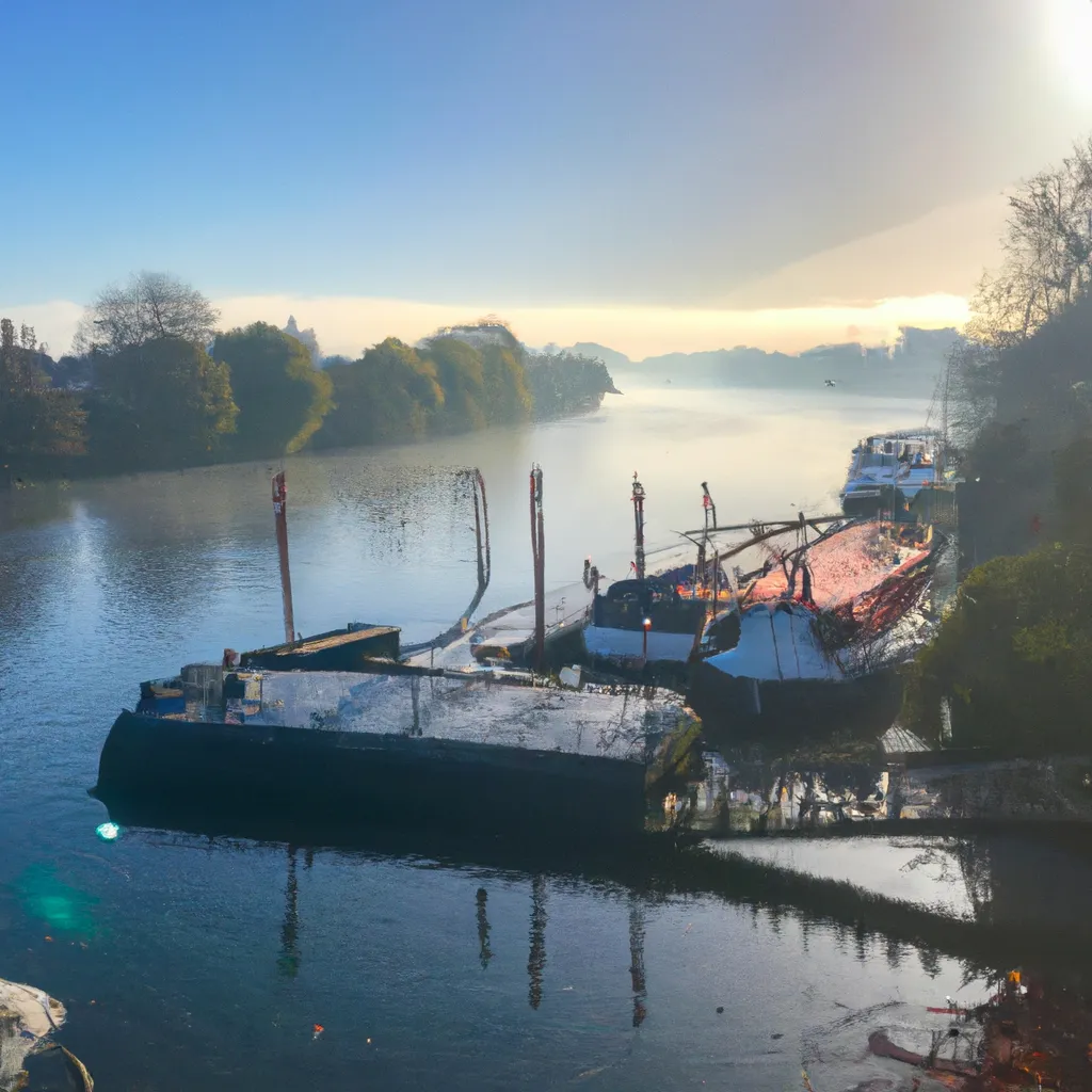 Prompt: A Beautiful Morning by the Thames, by Brook Hsu