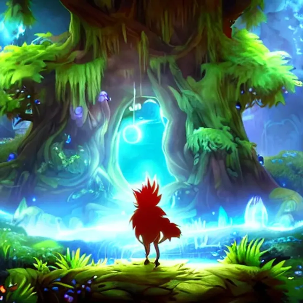 Prompt: Epic background in the style of Ori and the Blind Forest