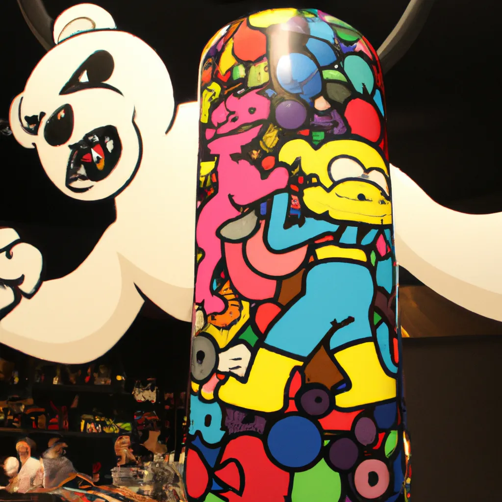 Prompt: Bar Fight, by Takashi Murakami 