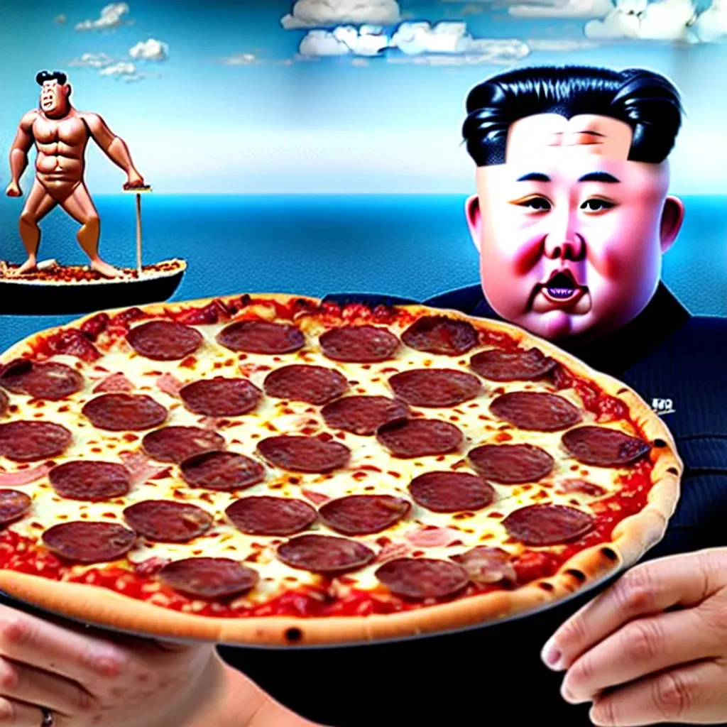 kim-kong-un-eating-a-large-sausage-and-pepperoni-piz-openart