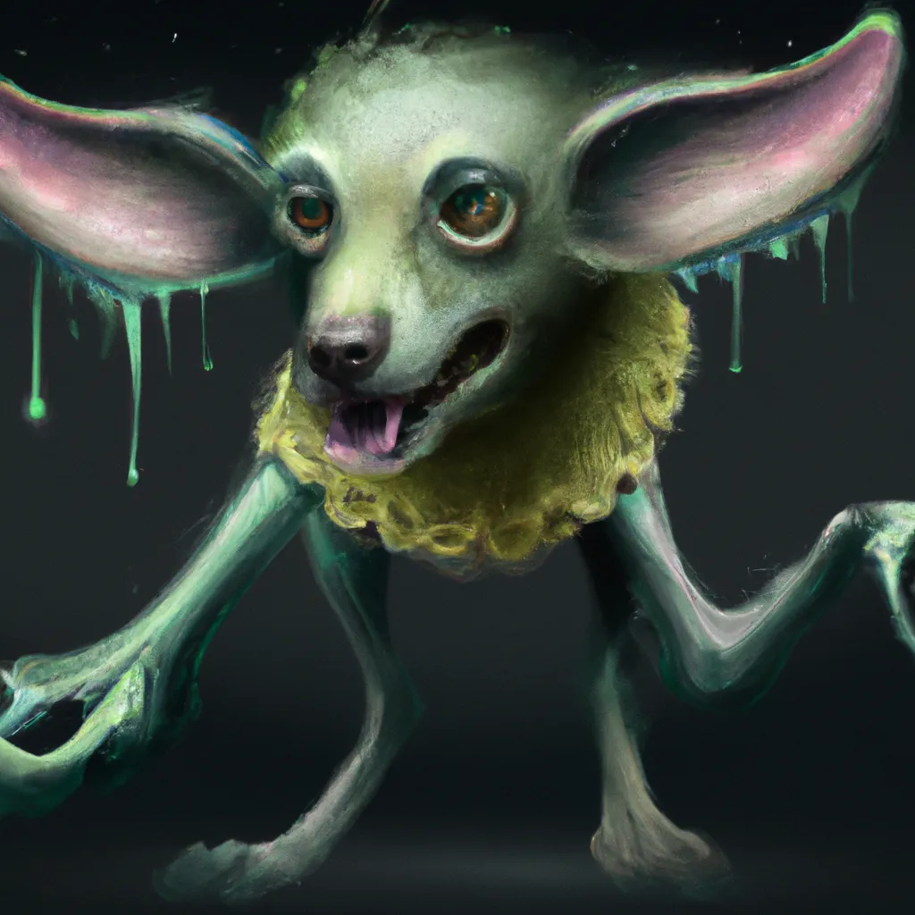 zombie dog-like creature, cthulhu, cosmic horror, di... | OpenArt