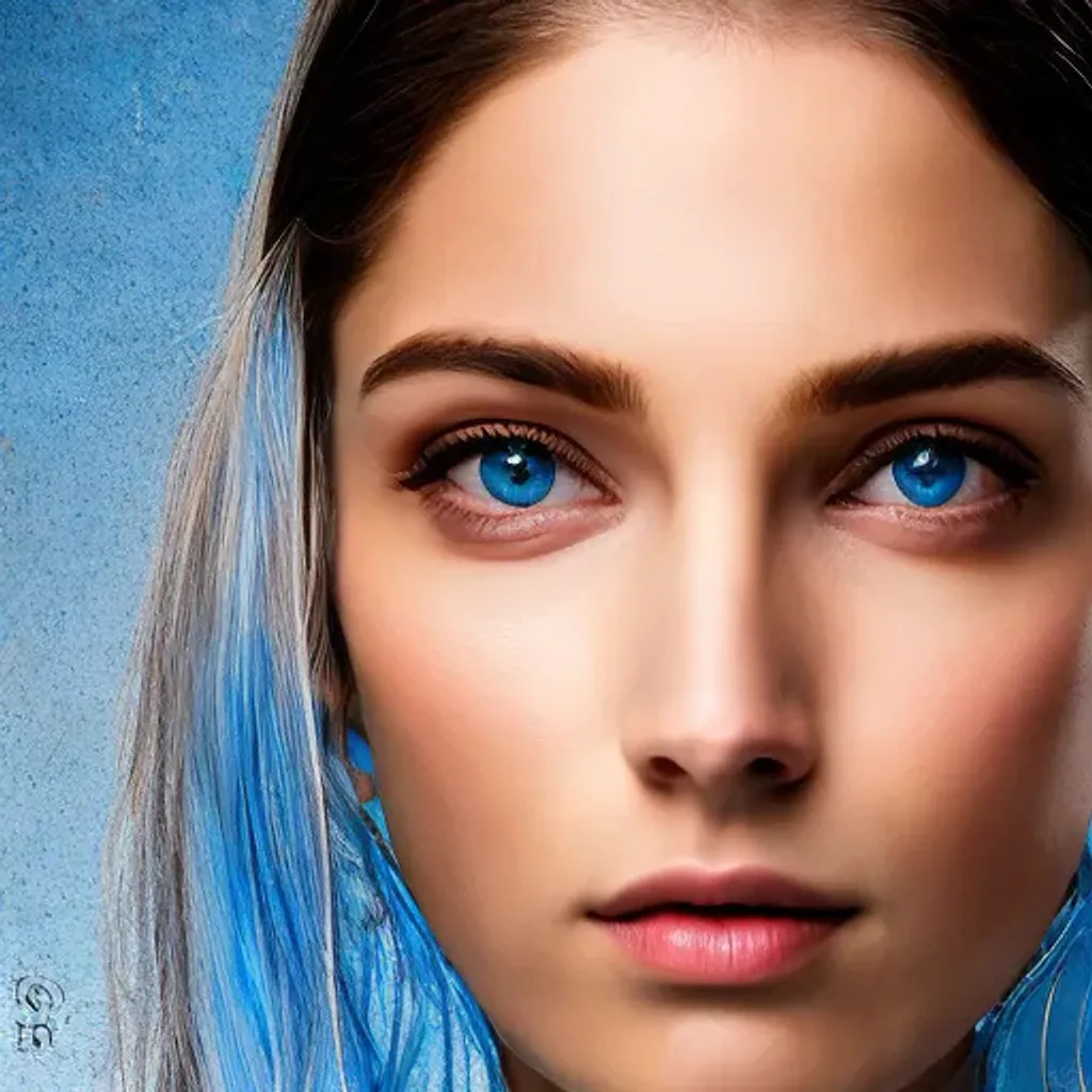 Prompt: a Sony A7 IV photograph of a beautiful woman, white skin, light skin,  symmetrical face, gorgeous blue eyes, pointed nose, hyper- feminine, mid shot, close-up, shot by Steve McCurry, photorealism, in a dark fantasy background, fantasy landscape, by Guido Borelli. by Greg Rutkowski hyperreality, professional, vivid, stunning, beautiful, intricate details, highly detailed, extremely detailed, 8k, 4k, high quality, high resolution 