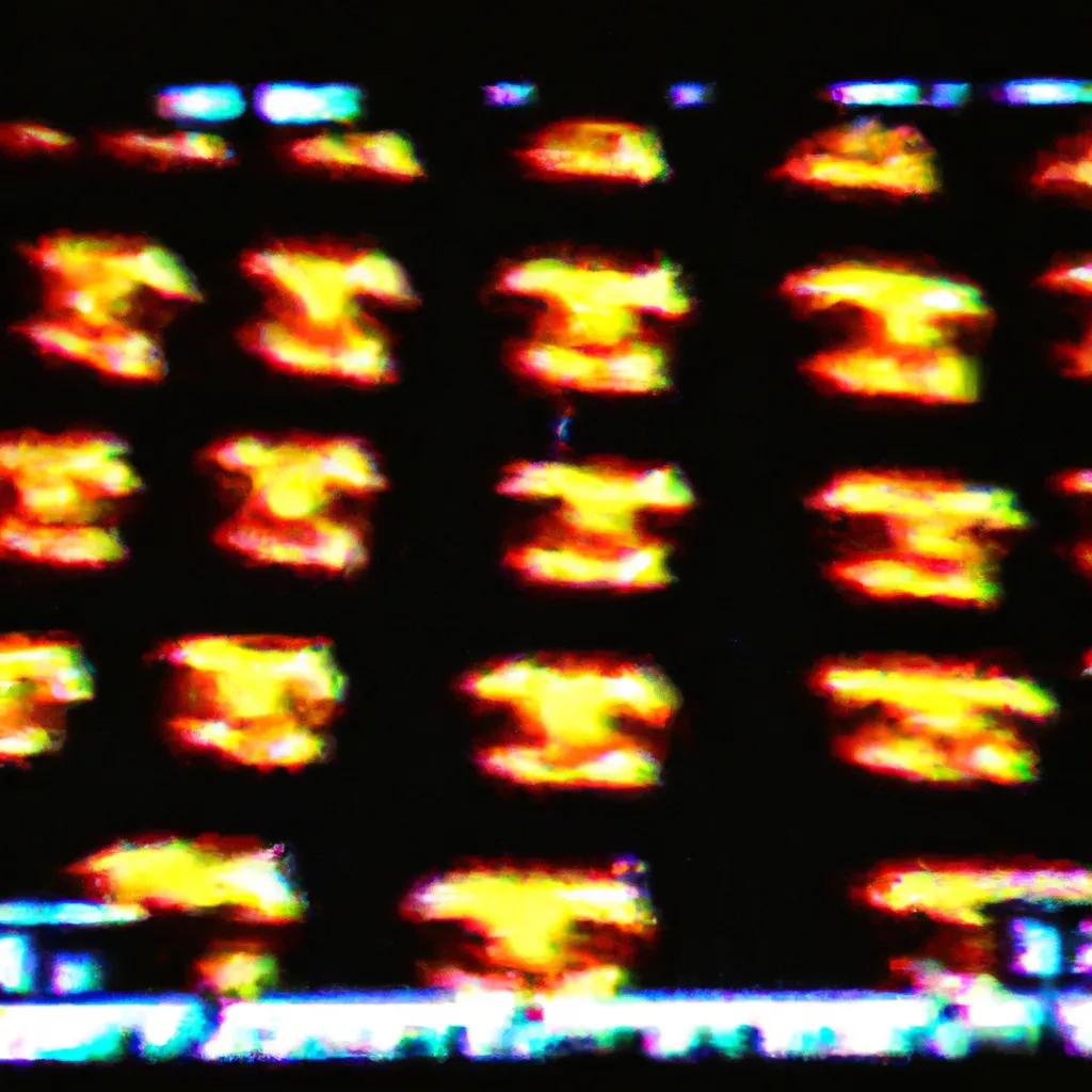 Prompt: A heavily distorted 1993 VHS footage of a thousands of jack-o-lanterns in a American homeicle