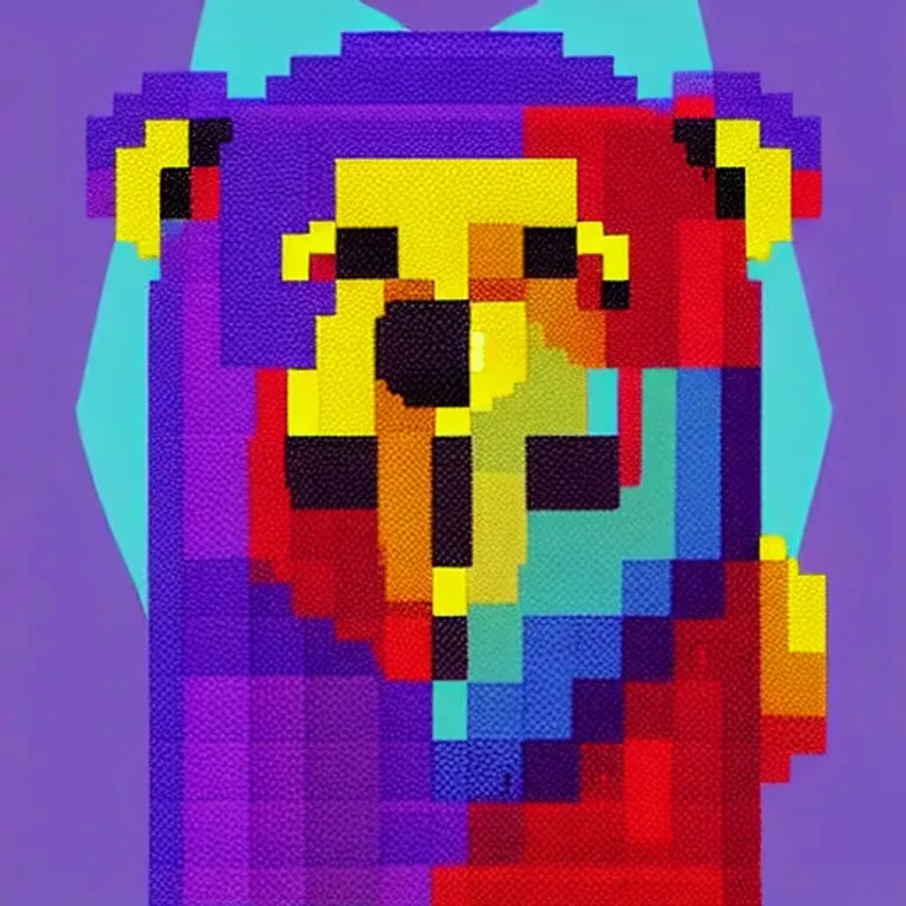 pixel art cat, pixelated, 32x32 pixels, black backgr