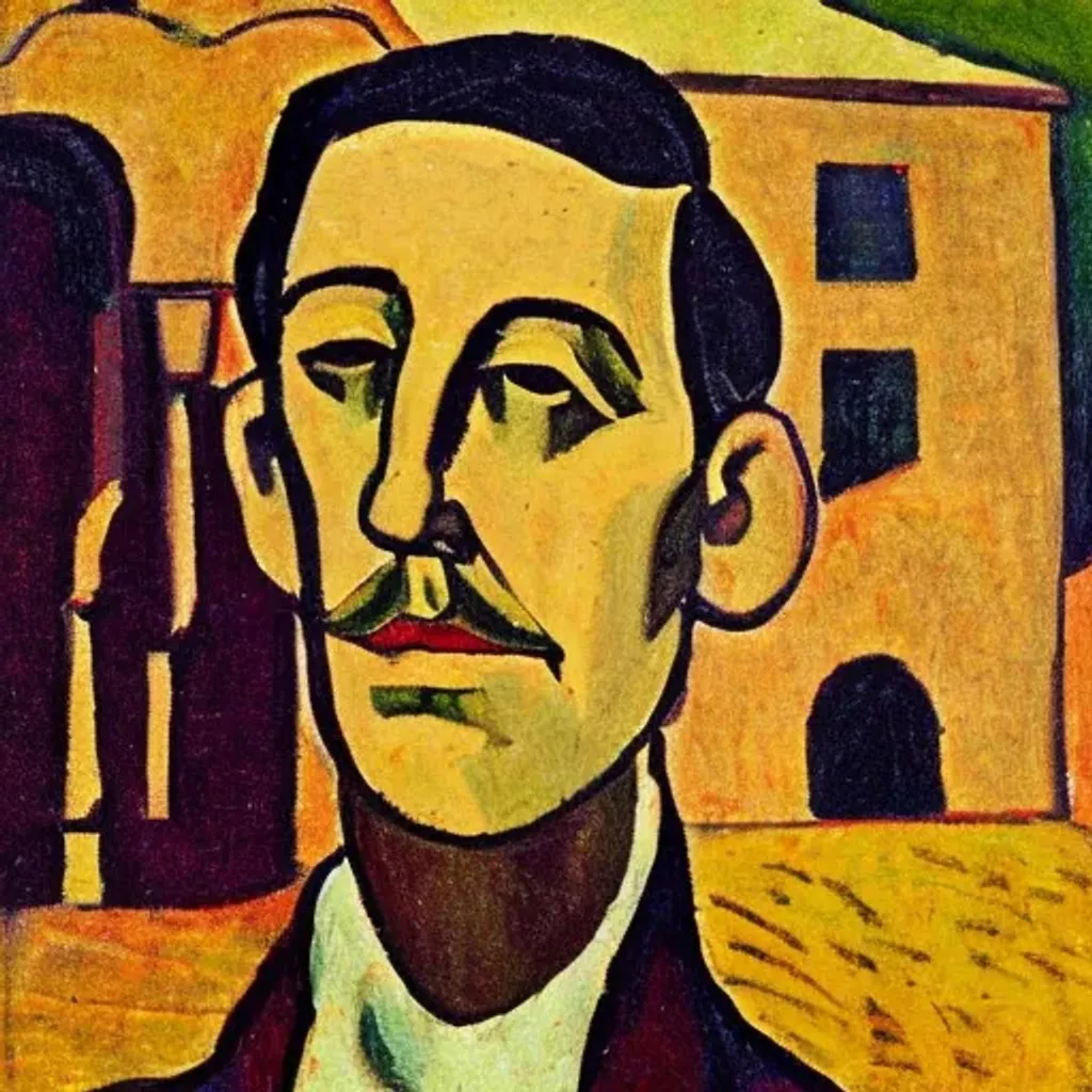 Prompt: Roger Fry in the style of Roger Fry