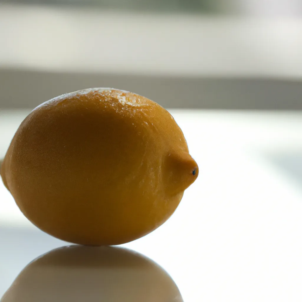 Prompt: Cute lemon, 4k image captured by a canon camera.