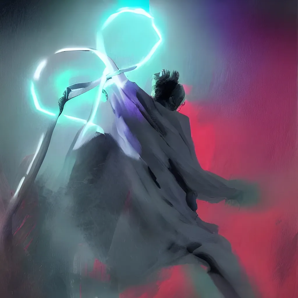 Prompt: The dark force that is dragging all lifer force out of everything, digital art, colorful Rim Lighting, double-source light, bad feeling, 