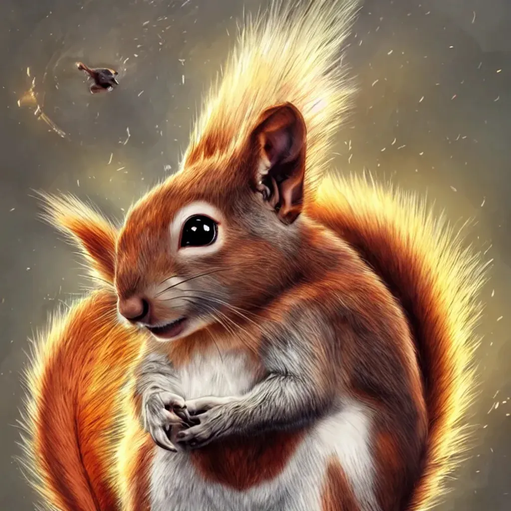 a flying squirrel, digital art | OpenArt