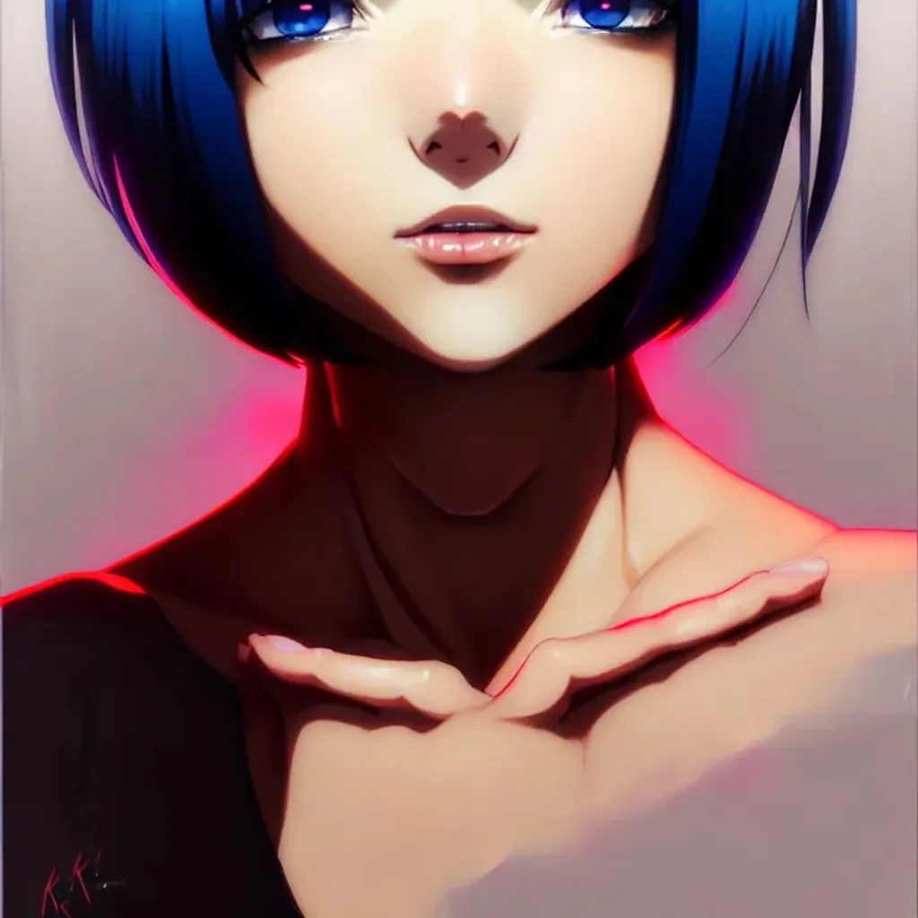 Prompt: Anime Girl, black Bob cut hair, realistically shaded anime lighting poster resinograph by ilya kuvshinov katsuhiro otomo, magali villeneuve, artgerm, jeremy lipkin and michael garmash and rob rey