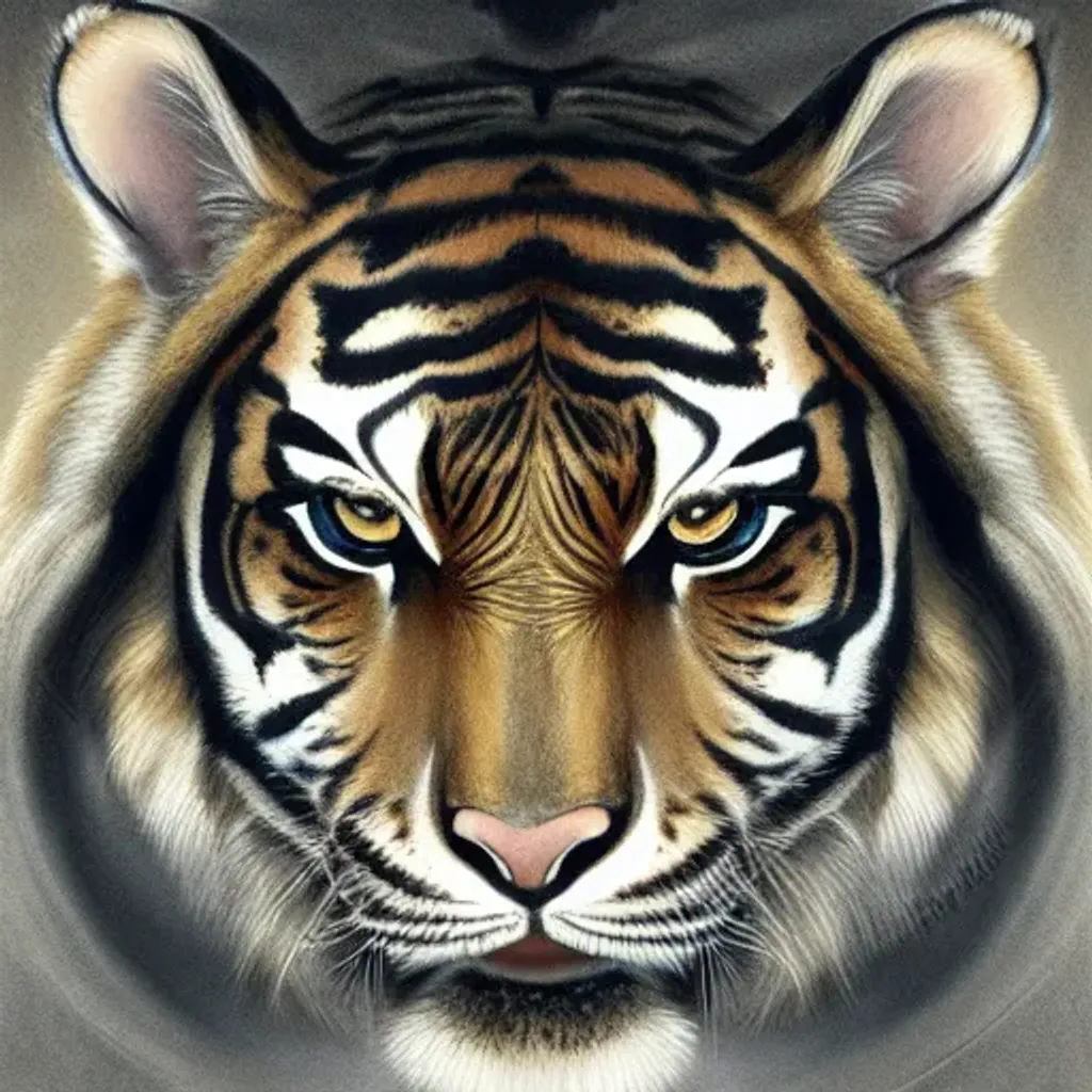 The World's Most Adorable Tiger 3D Rendering · Creative Fabrica