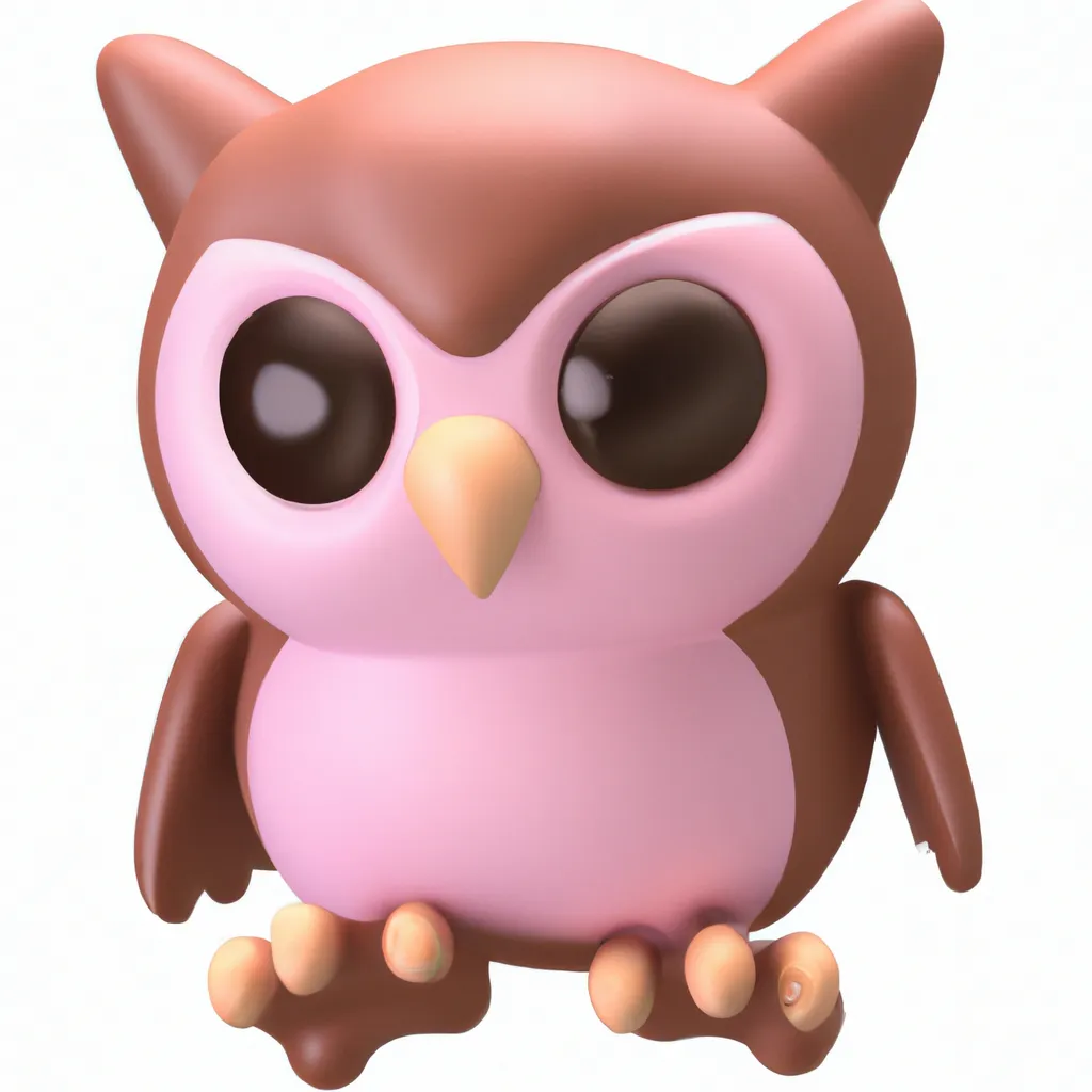 Prompt: 3D Render of Owlbear by sanrio