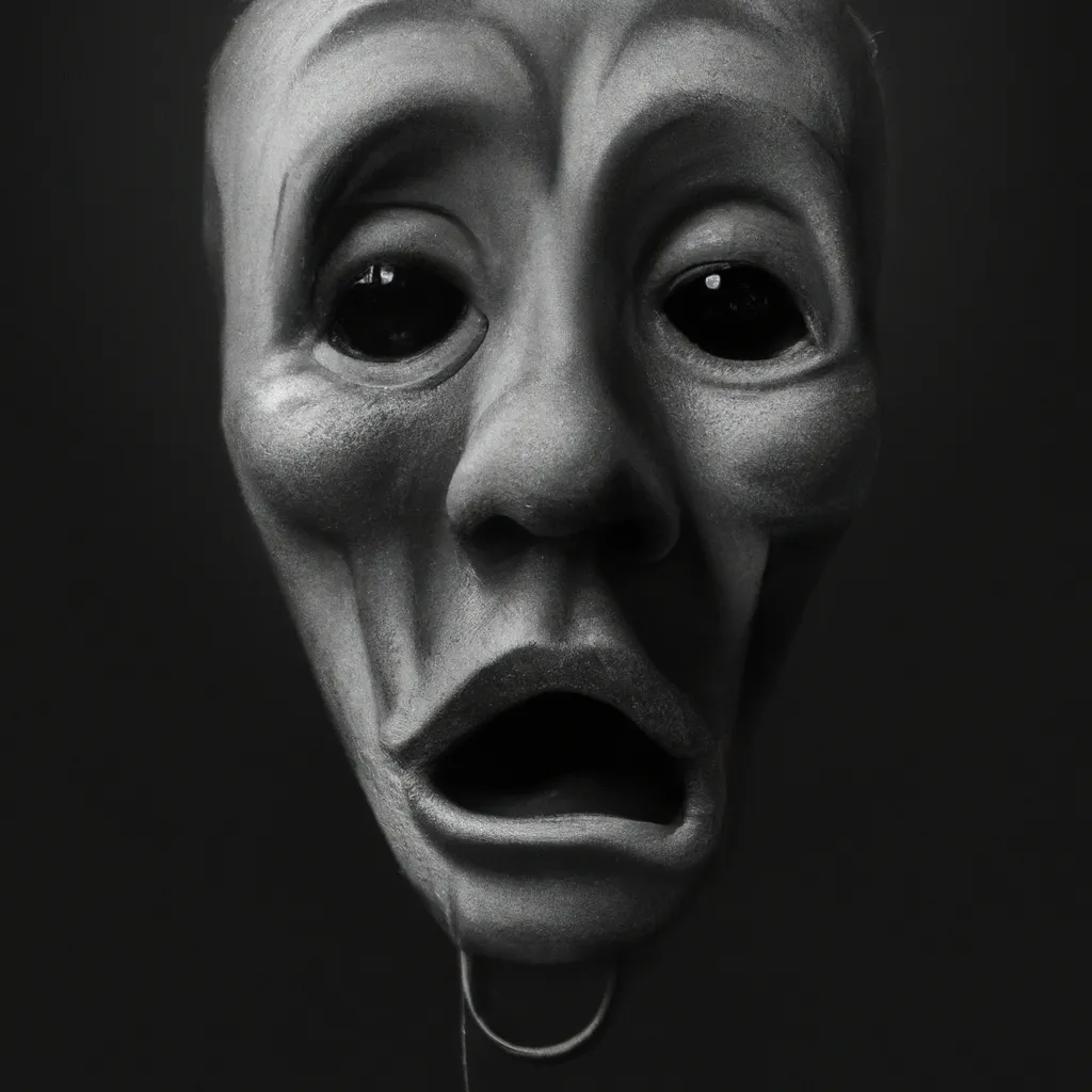 Prompt: A creepy Puppeteer mask, digital art, hyperrealism, Award-Winning, masterpiece 