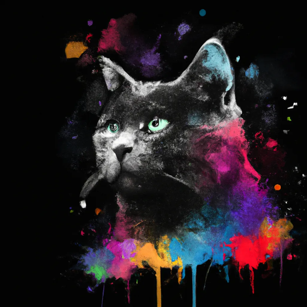a drippy cat | OpenArt