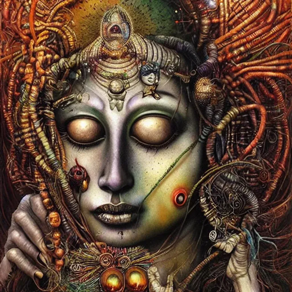 Tara, Goddess of Compassion, Shiva is raving. Dark c... | OpenArt