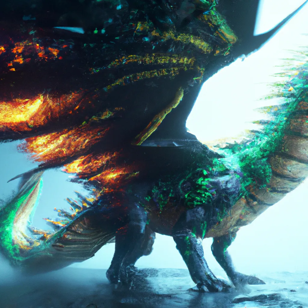 Prompt: award-winning photography of a game design insanely detailed render in unreal engine 5 of an elegant long dragon beast with very long toes and feathers made out of feathers each of a different colors, the beast is made out of translucid magnetically restrained exploding plasma and fit entirely in the frame