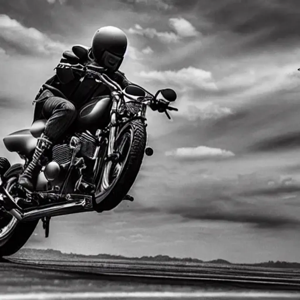 How it feels to ride a motorcycle, Invincible, freed... | OpenArt