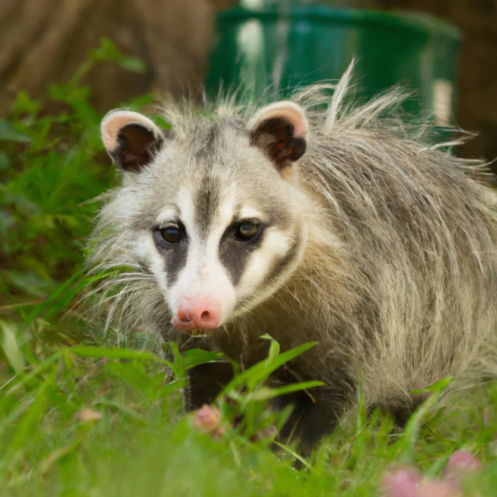 Prompt: opossum raccoon hybrid