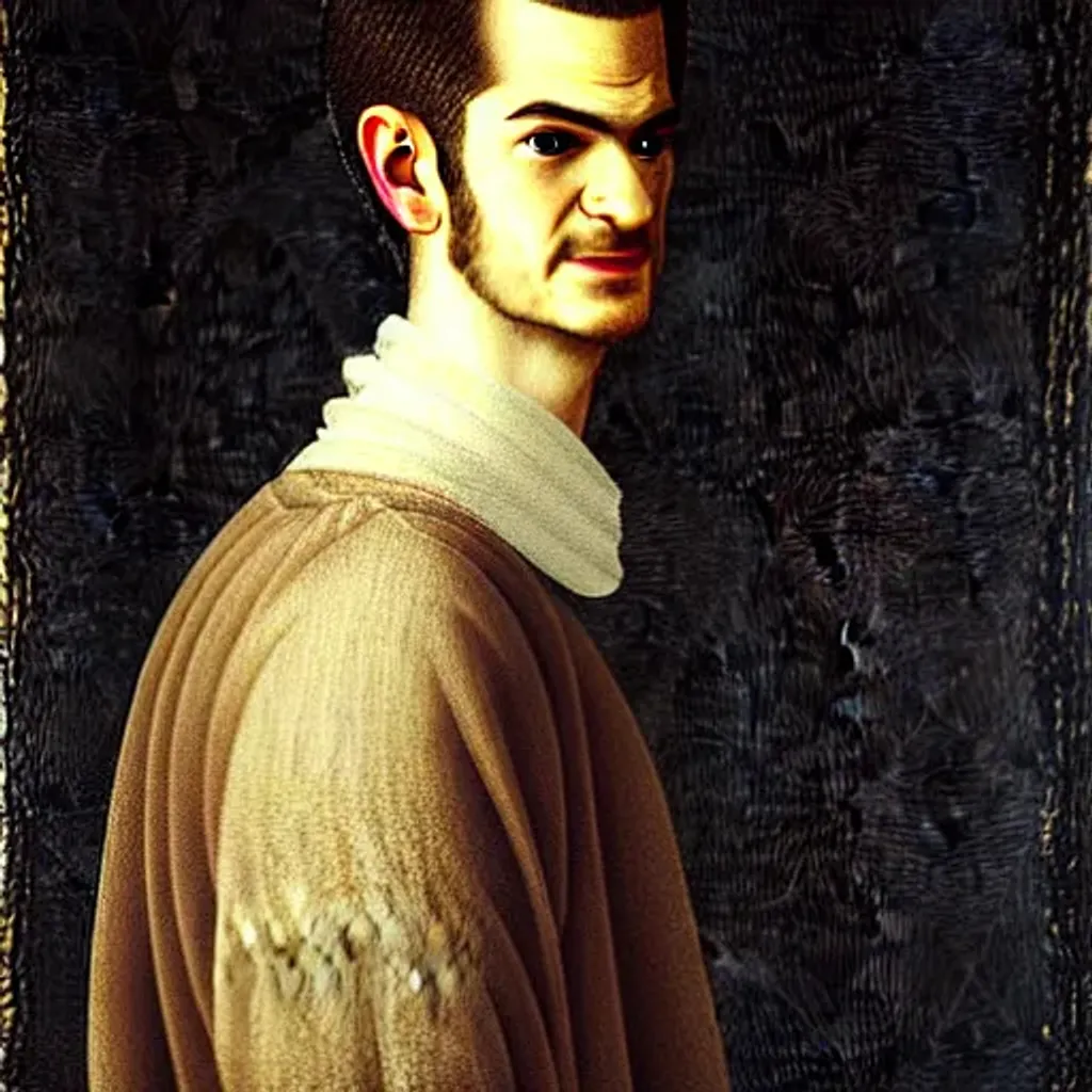 Prompt: Portrait of Andrew Garfield by Sofonisba Anguissola