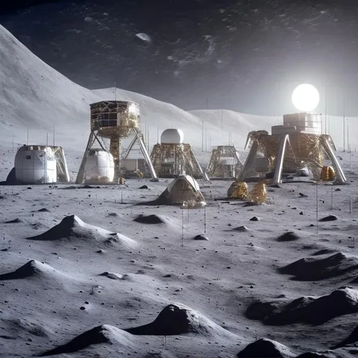 Prompt: Moon base- For Sustained 
Human Activities”
