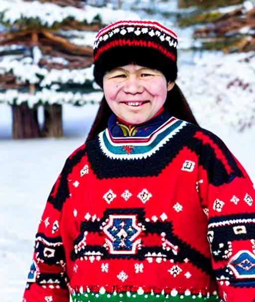 photo of an adorable SAMI woman wearing traditional... | OpenArt