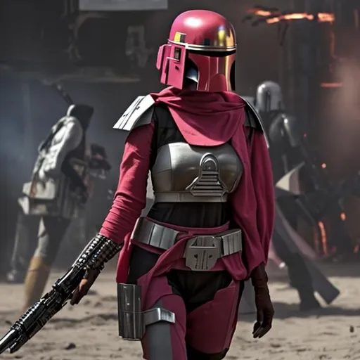 Prompt: Olivia Munn as Sabine from star wars 