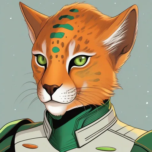 A 33 years old alien of a star trek lynx race. Vague...