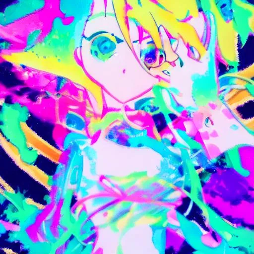 Anime Glow Art Neon Wallpaper for Android  Download