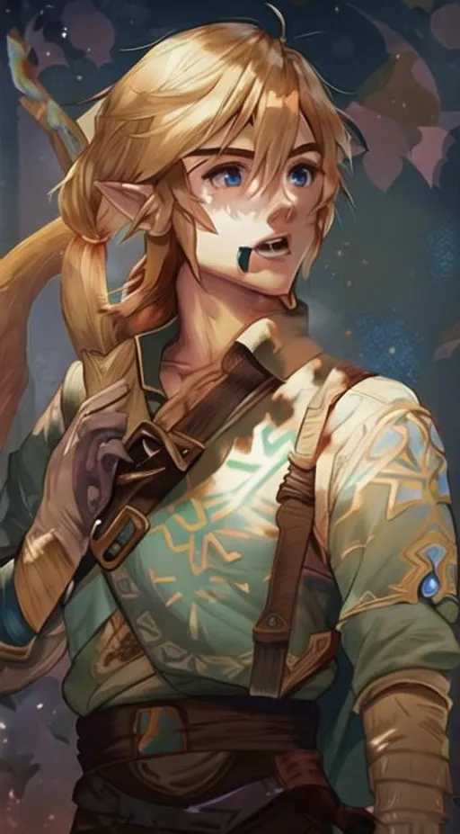 Prompt: Link from Breath of the Wild