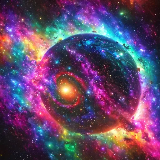 Prompt: Colorful lively galaxy with an Overseeing overlord, perfect composition, hyperrealistic, super detailed, 8k, high quality, trending art, trending on artstation, sharp focus, studio photo, intricate details, highly detailed