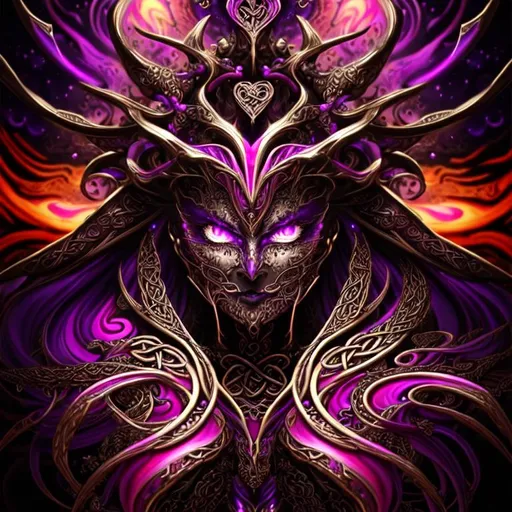 Prompt: beautiful freeform dark chaos epic bold, 3D, HD, {one}({liquid metal {Celtic}Heart} with {purple gold pink green red silver blood}ink), expansive cosmos background,
hyper realistic, super detailed, 64k, high quality, sharp focus, studio photo, intricate details, highly detailed,  --s98500