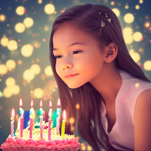 Prompt: Once upon a time , there was a beautiful young lady   who is looking up to her birthday excitingly , dreaming for a beautiful future and a better tomorrow  .
