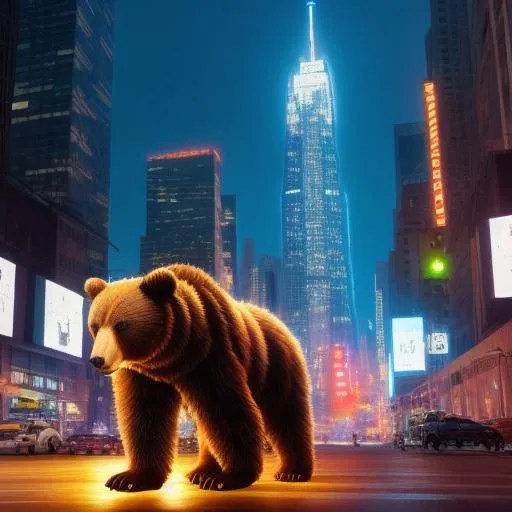 Prompt: Epic painting of a robotic bear mauling people in the city. Dark Strikingly beautiful Image. Everything is perfectly to scale. HD UHD 4k. High quality. award winning.