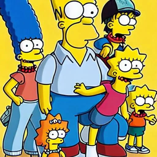 Movie poster for the Simpson movie | OpenArt