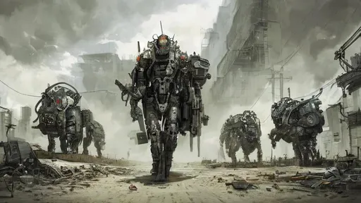 Prompt: Nuclear apocalypse, assembly line making cyborg clones, end times, organic life