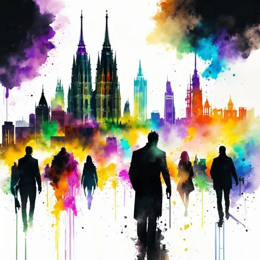 Prompt: Skyline cologne, colone pride, rainbow colors, Hyperrealistic, splash art, concept art, mid shot, intricately detailed, color depth, dramatic, side light, colorful background, detailed matte painting, deep color, fantastical, intricate detail, splash screen, complementary colors, fantasy concept art, 8k resolution