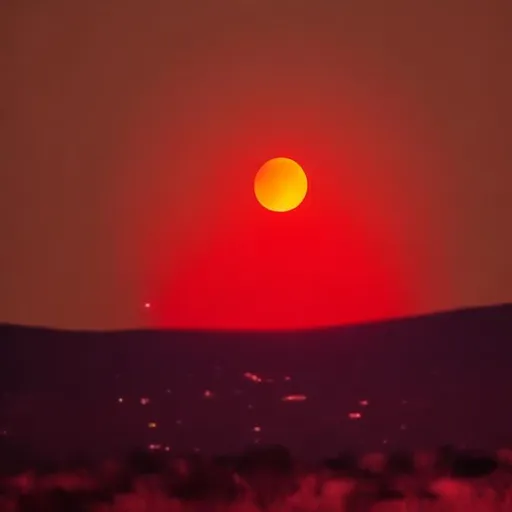 Prompt: A red moon thats being conqerd by Aliens