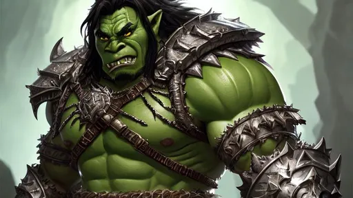 Prompt: Male, Barbarian, Orc, Muscle, green skin, whole body, full chain mail armor, highly quality, intricate, highly detailed, digital painting, sharp focus, cinematic lighting, illustration, sharp focus, cinematic lighting, illustration, deep color