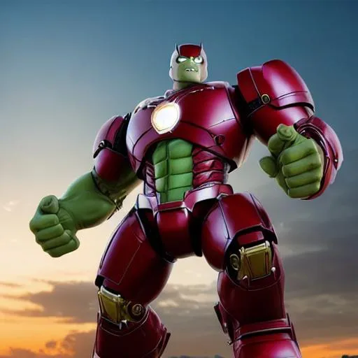 Prompt: fortnite hulkbuster Ultra HD UHD  2K 4K 8K 12K 16K 32K 64K Photorealistic Photorealism Masterpiece Beautiful 