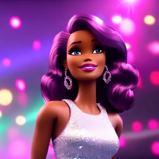 Prompt: Highest quality picture of Barbie as Whitney Houston