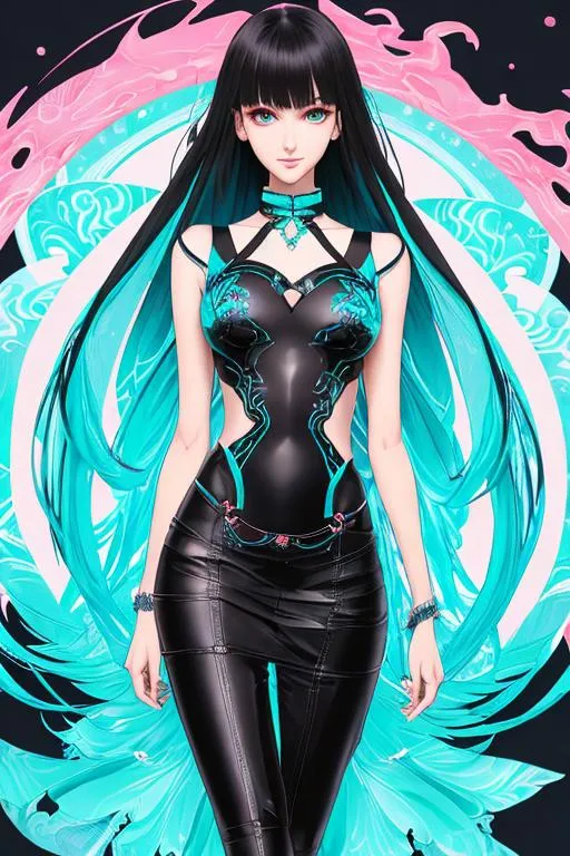 Masterpiece, 2d lovely anime girl, black hair, dark eyes, beautiful face,  full body