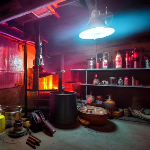 Breathtakingly detailed stylized Image of meth lab i&hellip; | OpenArt